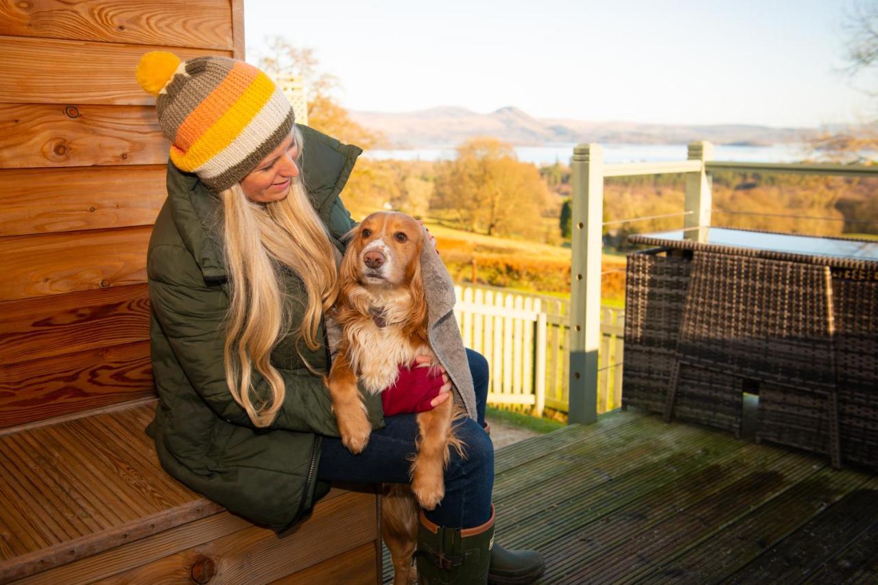 Bonnie Barns - Adults Only Luxury Lodges With Hot Tubs Luss Exteriör bild